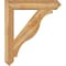 Ekena Millwork Funston Arts and Crafts Rough Sawn Bracket w/ Offset Brace, Western Red Cedar, 8"W x 38"D x 44"H BKT0806X38X44FST03RWR - alternate 2